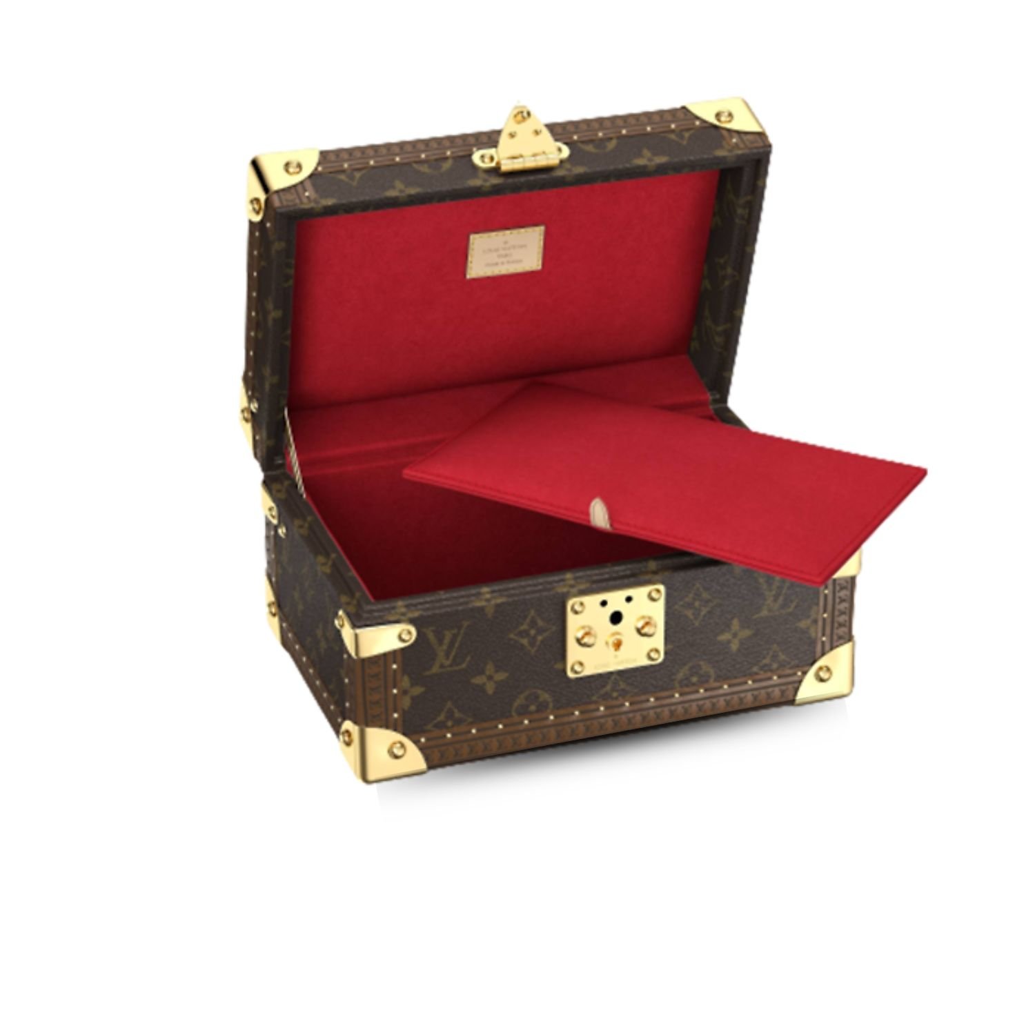 Coffret-Tresor-24-1-1.jpg Louis Vuitton Coffret Tresor 24 Red For Women 9.8in/25cm M47023 - Image 1
