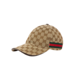 Gucci Original GG Canvas Baseball Hat With Web Beige/Ebony GG Hat