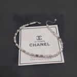 Chanel CC Pearl Necklace White For Women