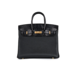 Hermes Birkin Nata Togo Leather Black For Women Gold Toned Hardware 10in/25cm