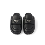 Prada Soft Padded Nappa Sabots Black For Women 0.8 in/ 2cm 1S084N_2DL8_F0002_F_020