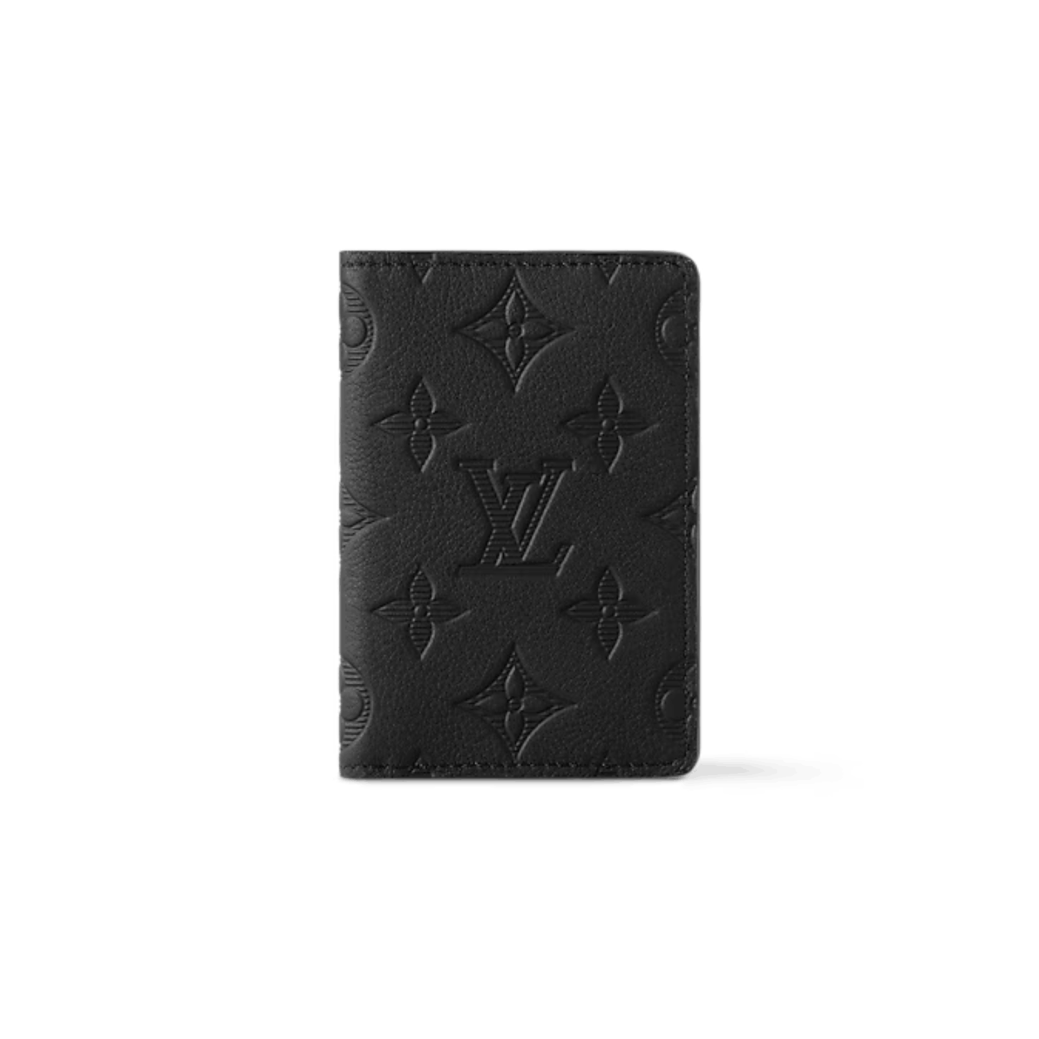 Copy-of-Product-Thumbnail-2026-01-12T172024.646-1.png Louis Vuitton Pocket Organizer In Black Monogram Shadow Calfskin For Men, Men's Wallet 11cm LV M62899 - Image 1