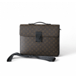 Louis Vuitton S-Lock Briefcase Monogram Canvas For Men, Men's Bags, Shoulder And Crossbody Bags 14.6in/37cm LV 