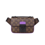 Louis Vuitton S-Lock Sling Monogram Macassar Purple For Men, Men's Bags, Crossbody Bags 8.3in/21cm LV M46245