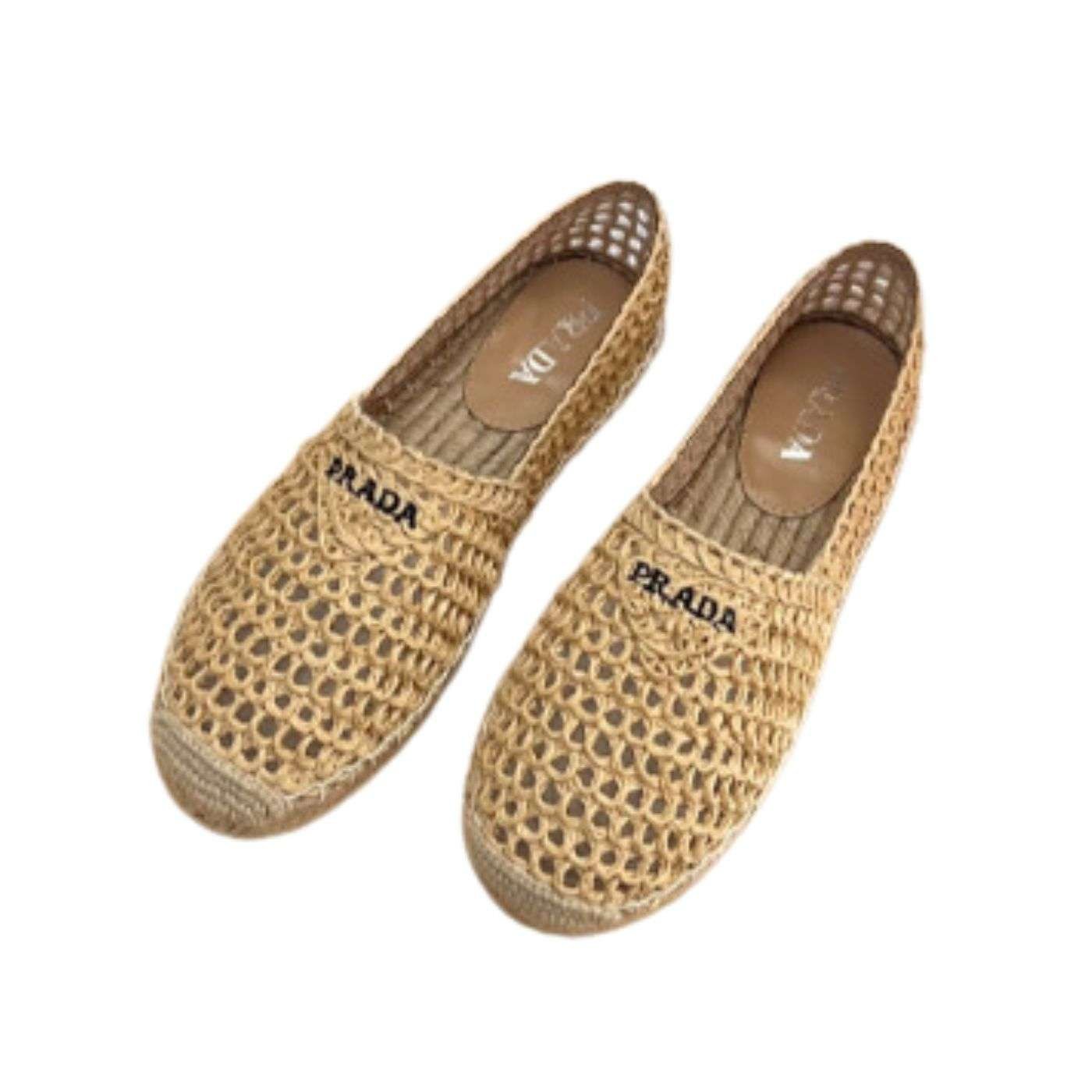 Crochet-Espadrilles-1.jpg Prada Crochet Espadrilles Beige For Women 1S055N_3LLQ_F0018_F_020 - Image 1