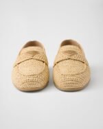 Prada Crochet Loafers Beige For Women 1D437N_2C2T_F0018_F_005 - Image 3