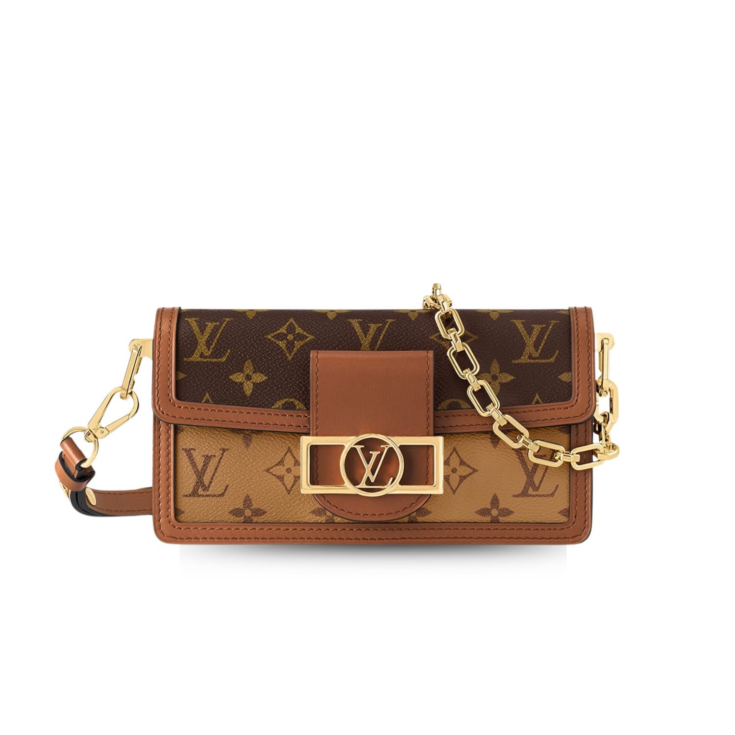 Dauphine-East-West-1.jpg Louis Vuitton Dauphine East West Brown For Women 7.9in/20cm M46757 - Image 1