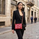 Dolce Gabbana Logo Crossbody Bag 7.8In/ 20cm Red Gold Hardware For Women BB7287A147180315 - Image 2