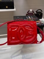 Dolce Gabbana Logo Crossbody Bag 7.8In/ 20cm Red Gold Hardware For Women BB7287A147180315 - Image 7