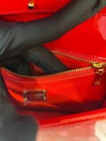 Dolce Gabbana Logo Crossbody Bag 7.8In/ 20cm Red Gold Hardware For Women BB7287A147180315 - Image 3