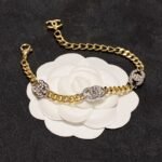 Chanel Double C Bracelet Gold For Women - Image 5