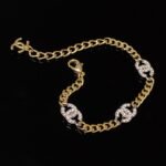 Chanel Double C Bracelet Gold For Women - Image 7