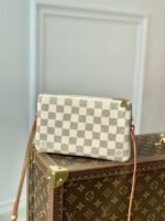Louis Vuitton Pochette Double Zip Shoulder Bag 7.9in/ 20cm Multicolor Gold Hardware For Women N60460 - Image 6