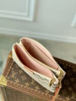 Louis Vuitton Pochette Double Zip Shoulder Bag 7.9in/ 20cm Multicolor Gold Hardware For Women N60460 - Image 5