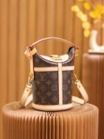 Louis Vuitton Duffle Bag Brown For Women 23cm / 9in M43587 - Image 3