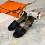 Hermes Encens 50 Sandal Black For Women - Image 6