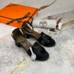 Hermes Encens 50 Sandal Black For Women - Image 5