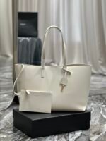 Saint Laurent Ew In Supple Black/White/Grey For Women‎ 14.5in/37cm - Image 19