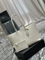 Saint Laurent Ew In Supple Black/White/Grey For Women‎ 14.5in/37cm - Image 18