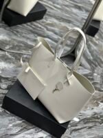 Saint Laurent Ew In Supple Black/White/Grey For Women‎ 14.5in/37cm - Image 15
