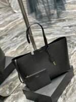 Saint Laurent Ew In Supple Black/Beige For Women‎ 14.5in/37cm 600281CSV0J1000 - Image 7