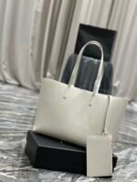 Saint Laurent Ew In Supple Black/White/Grey For Women‎ 14.5in/37cm - Image 12