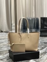 Saint Laurent Ew In Supple Black/Beige For Women‎ 14.5in/37cm 600281CSV0J1000 - Image 17