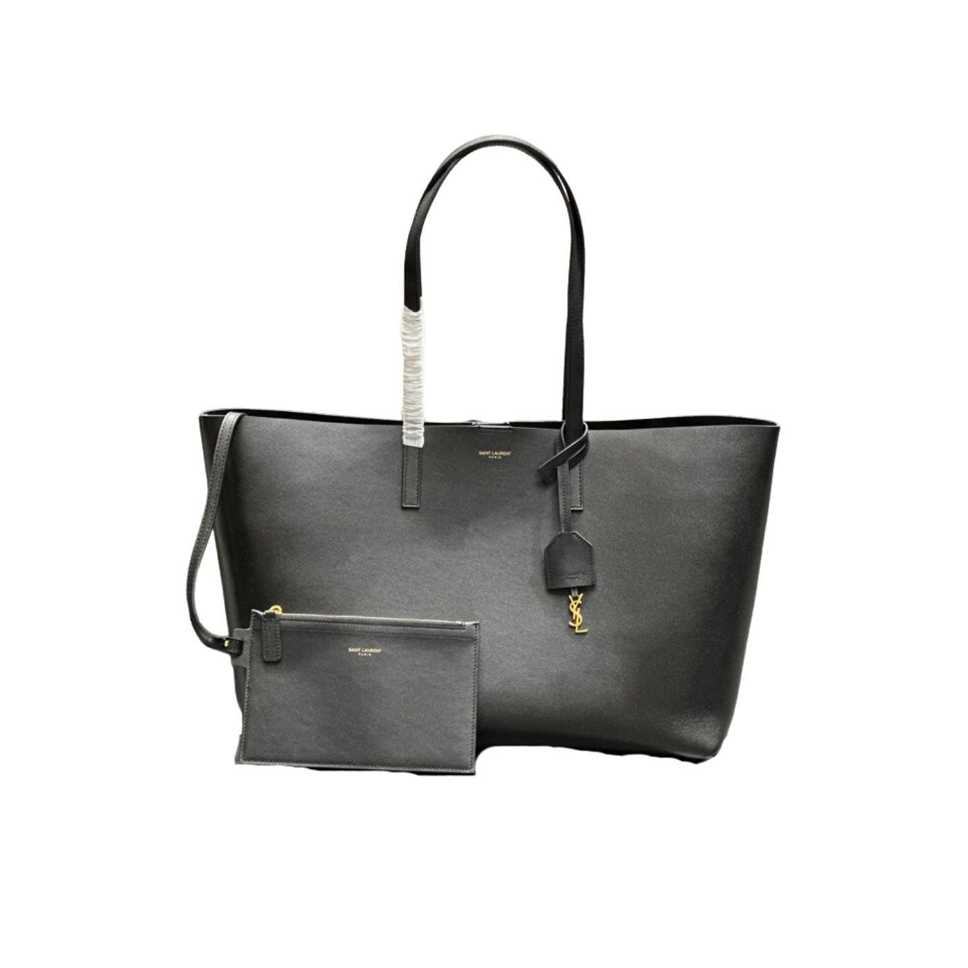 Ew-In-Supple.jpg Saint Laurent Ew In Supple Black/Beige For Women 14.5in/37cm 600281CSV0J1000 - Image 1