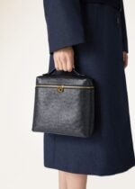Loro Piana Extra Pocket L23.5 Backpack 9.1in/ 23cm Black Gold Hardware For Women FAN4194 8000 - Image 2