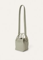 Loro Piana Micro Bale Top Handle Bag 5.2in/ 13cm Light Wasabi Silver Hardware For Women FAN4647 50YB - Image 3