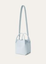 Loro Piana Small Bale Bag 6.7in/ 17cm Light Blue Silver Hardware For Women FAN8964 60HN - Image 3