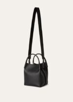 Loro Piana Bale Small Top Handle Bag 6.7in/ 17cm Black For Women Gold Hardware For Women FAO0815 8000 - Image 3