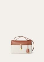 Loro Piana Extra L27 Top Handle Bag 11in/ 27cm Natural/ Caramel Sugar For Women FAO3001 B4AU - Image 4
