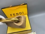 Fendi First Small Shoulder Bag 10in/ 26cm Beige Gold Hardware For Women - Image 6