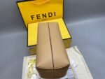 Fendi First Small Shoulder Bag 10in/ 26cm Beige Gold Hardware For Women - Image 9