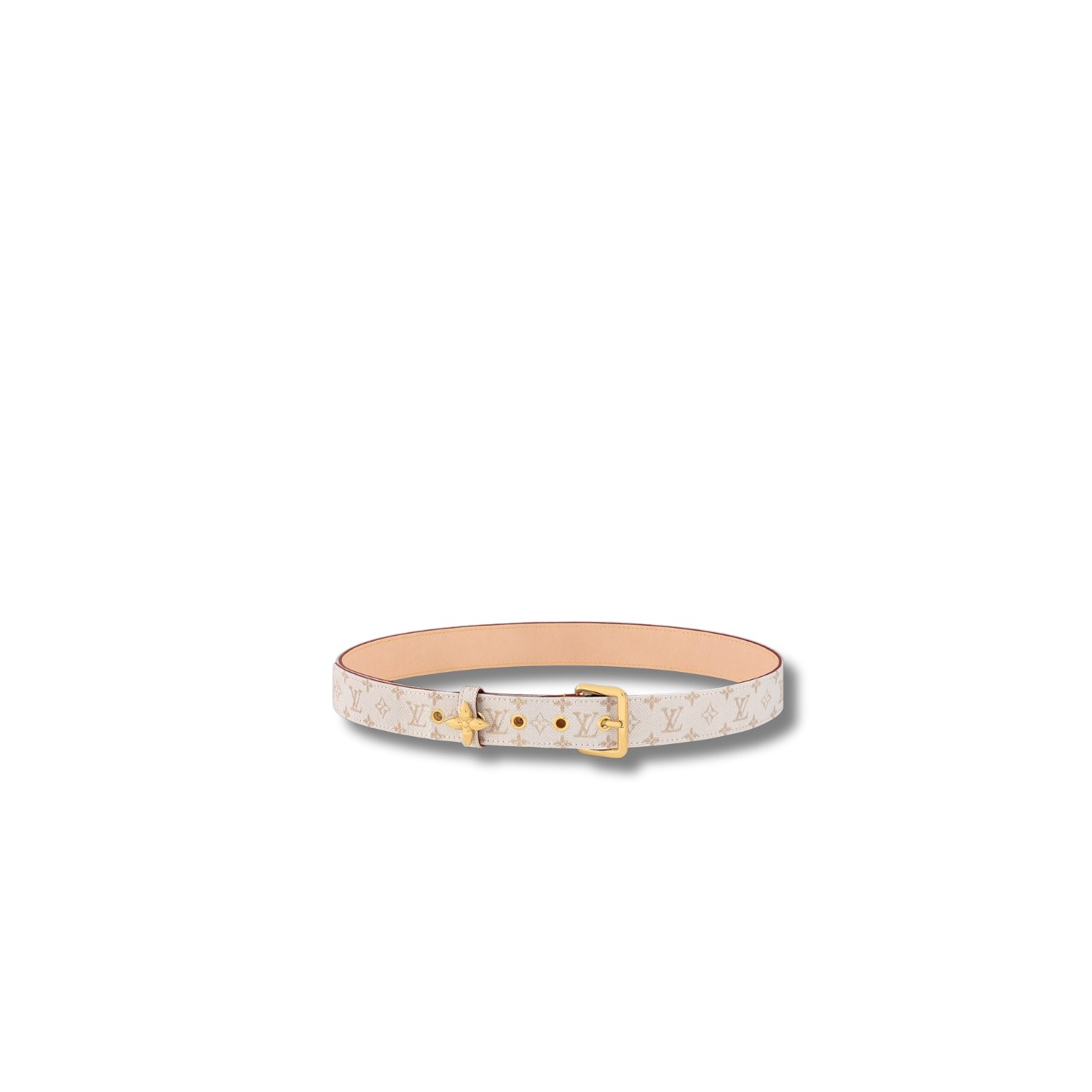 Flowergram-Ardillon-30mm-Belt.jpg Louis Vuitton Flowergram Ardillon 30mm Belt Beige For Women M8883X - Image 1