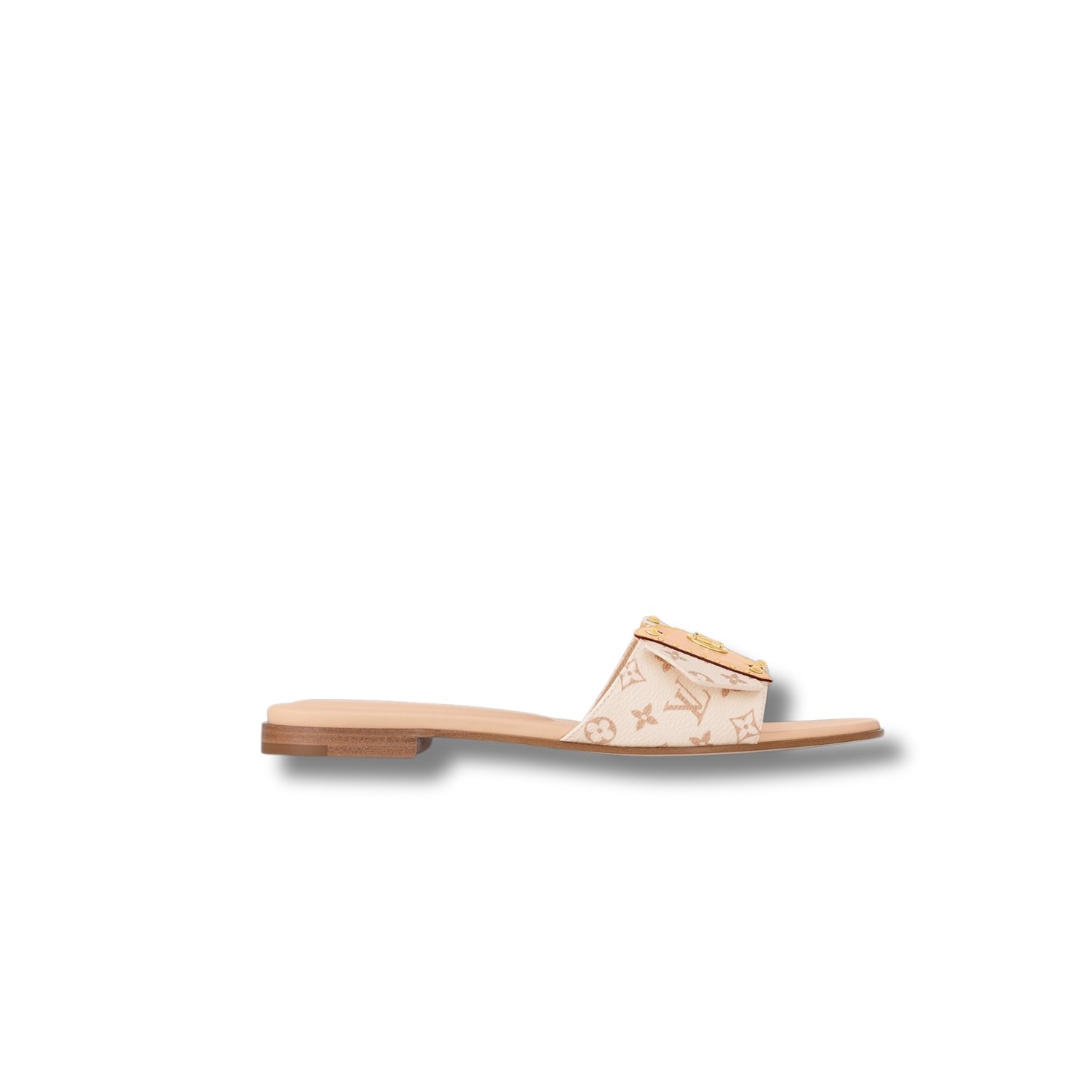 Frame-Flat-Mule.jpg Louis Vuitton Frame Flat Mule Beige For Women 1ACXII - Image 1