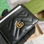 Gucci GG Marmont Keychain Wallet Black 627064 DTDHT 1000 - Image 5