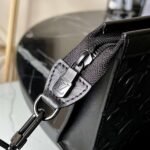Louis Vuitton Pochette Gaston Wearable Wallet Shoulder Bag 8.7in/ 22cm Black Monogram Shadow Black Hardware For Men M81115 - Image 9