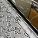 Louis Vuitton Pochette Gaston Wearable Wallet Shoulder Bag 8.7in/ 22cm Black Monogram Shadow Black Hardware For Men M81115 - Image 8