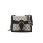 Gucci Dionysus Mini Shoulder Bag 7.9in/ 20cm Beige/ Blue GG Supreme Canvas Palladium Hardware For Women