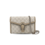 Gucci Dionysus Mini Shoulder Bag 7.9in/ 20cm Beige/ White GG Supreme Canvas Palladium Hardware For Women 421970 UULBN 9683