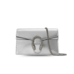 Gucci Dionysus Super Mini Shoulder Bag 6.5in/ 17cm Silver Palladium Hardware For Women 476432 1TRBN 8173
