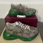 Gucci GG 100 Rhyton Sneaker Green For Men - Image 5