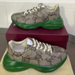 Gucci GG 100 Rhyton Sneaker Green For Men - Image 2