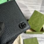 Gucci GG Marmont Bi-Fold Wallet Black/Blue For Men 4.3in/11cm ‎428726 1T56F 1000 - Image 6
