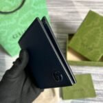 Gucci GG Marmont Bi-Fold Wallet Black/Blue For Men 4.3in/11cm ‎428726 1T56F 1000 - Image 14