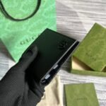 Gucci GG Marmont Bi-Fold Wallet Black/Blue For Men 4.3in/11cm ‎428726 1T56F 1000 - Image 4