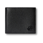 Gucci GG Marmont Bi-Fold Wallet Black/Blue For Men 4.3in/11cm ‎428726 1T56F 1000