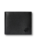 Gucci GG Marmont Bi-Fold Wallet Black/Blue For Men 4.3in/11cm ‎428726 1T56F 1000